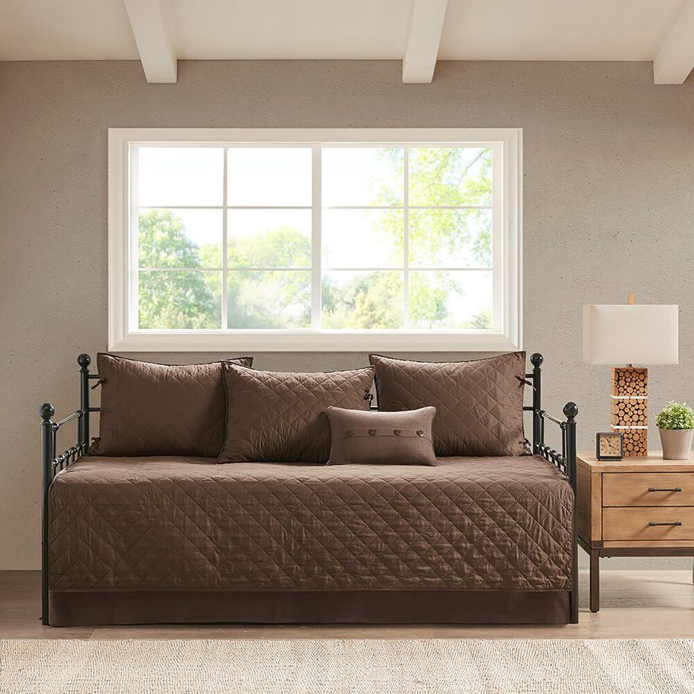Hampton Park Boone 6-Piece Reversible Daybed Cover Set in Brown, , large