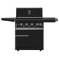 Forno All"Aperto 2-Piece Outdoor Kitchen Grill Set with Bar and Beverage Center in Black, , large