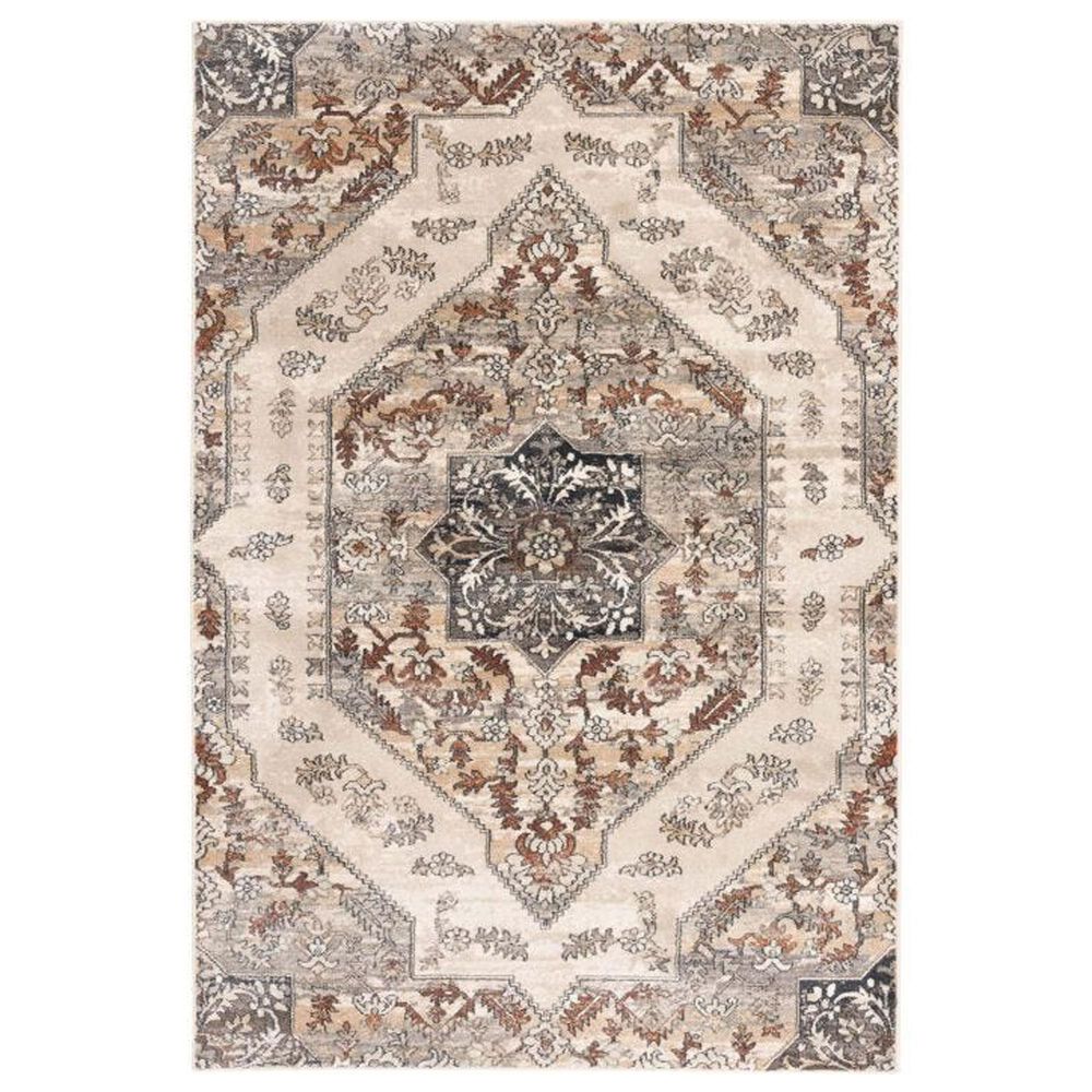 Central Oriental Montville Laylinia 5" x 7"3" Alabaster and Multicolor Area Rug, , large