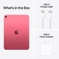 Apple 10.9" iPad (10th Gen.) Wi-Fi Cellular - 256GB - Pink with 2-Year AppleCare+, , large