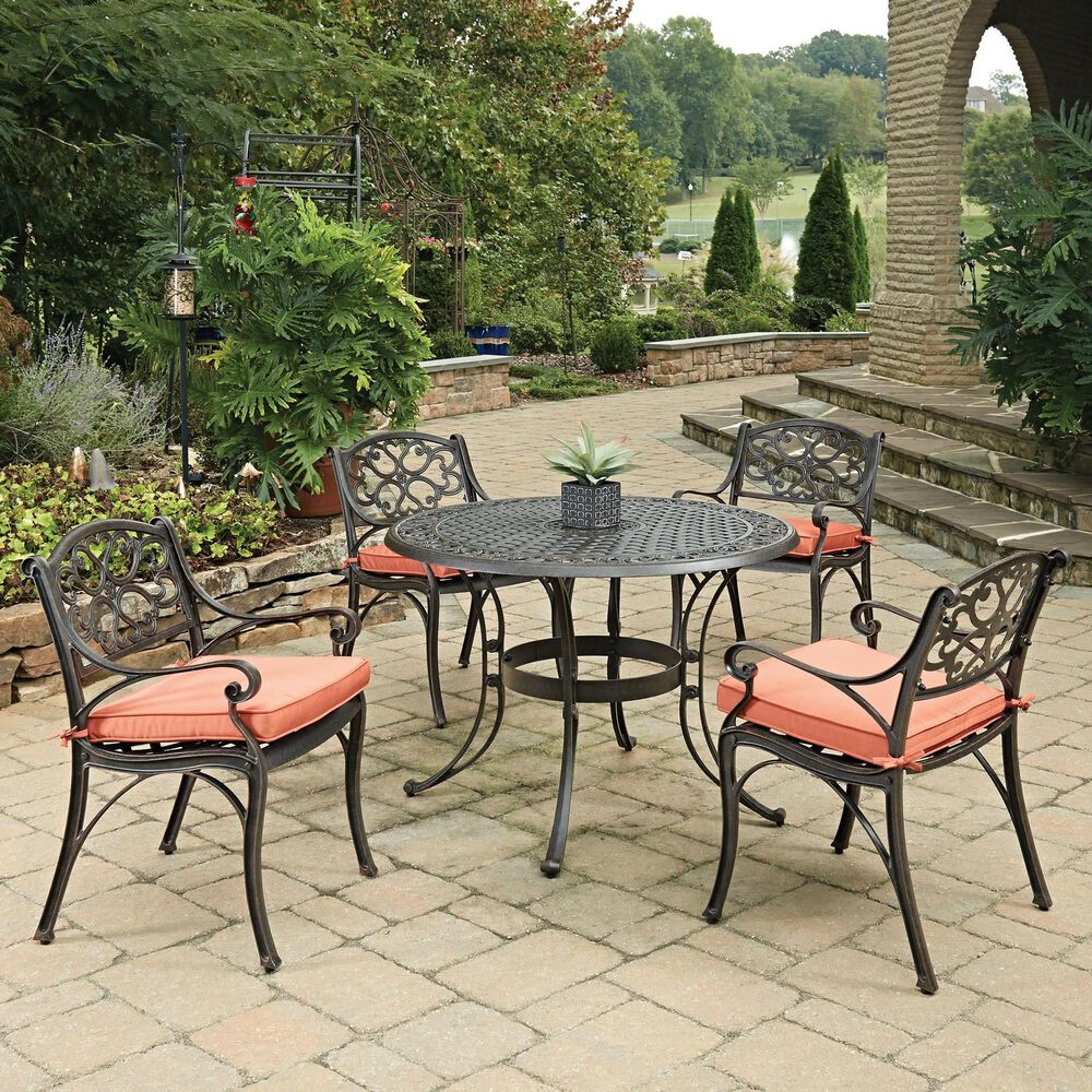 Homestyles Sanibel 5-Piece Dining Set with Cushions in Brown, , large