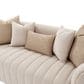 Vista Haus Ariana Stationary Loveseat in Beige Velvet, , large