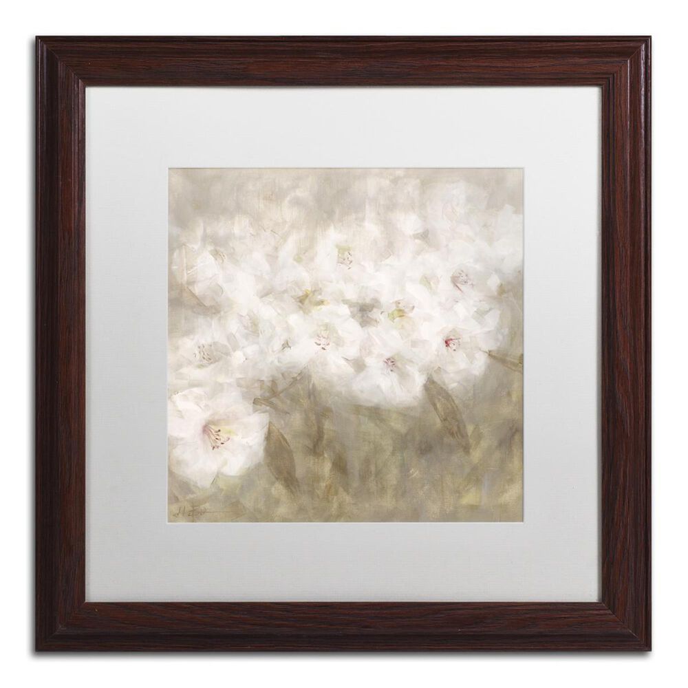 Timberlake 16" x 16" Wild Flowers I Art in White Matting and Brown Frame, , large
