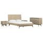 Blue River Baly 4-Piece Queen Platform Bed Set in Gray Sandblast Summer, , large