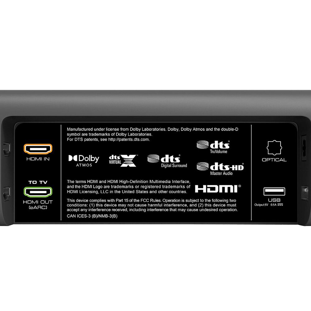 VIZIO 5.1 Home Theater Sound Bar with Dolby Atmos and DTS:X in Black, , large
