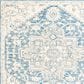 Safavieh Micro-Loop MLP503M 9" x 12" Blue and Ivory Area Rug, , large