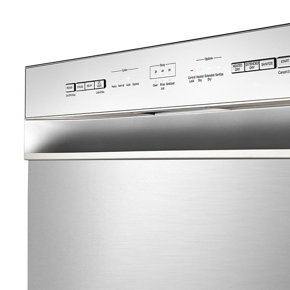 Midea 4-Piece Kitchen Package with 29.3 Cu. Ft. French Door Refrigerator and 6.3 Cu. Ft. Electric Range in Stainless Steel, , large