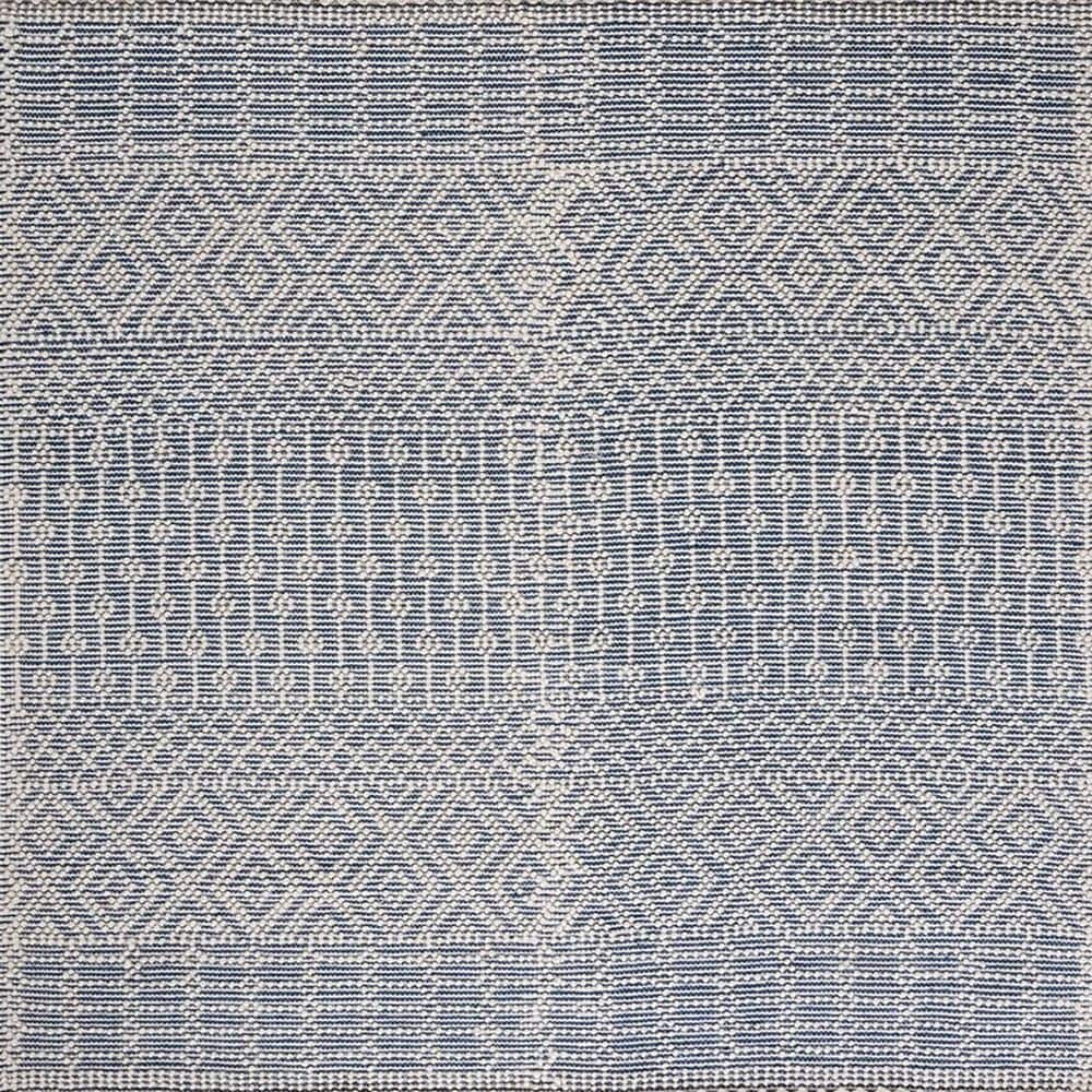 Safavieh Natura NAT852M 6&#39; Round Ivory and Blue Area Rug, , large