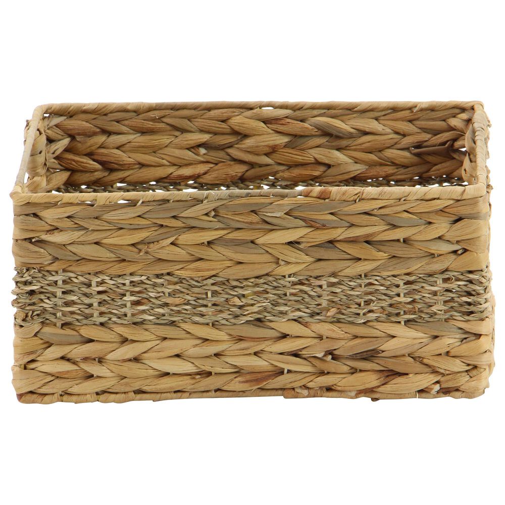 Maple and Jade Coastal Storage Basket in Light Brown &#40;Set of 4&#41;, , large