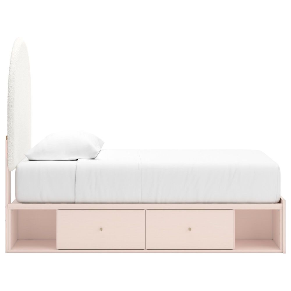 Ashley Wistenpine Twin Upholstered Panel Bed with 2 Storage Units, , large