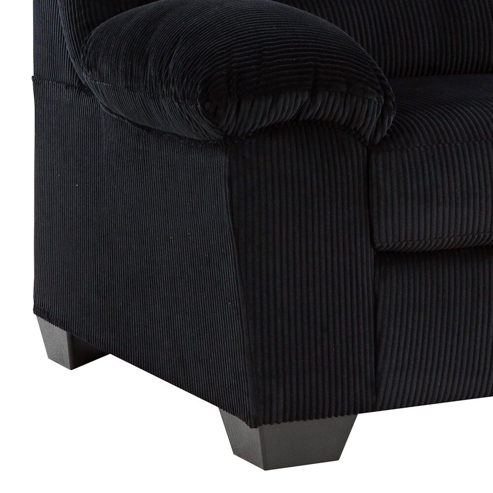 Ashley SimpleJoy Stationary Sofa in Onyx, , large