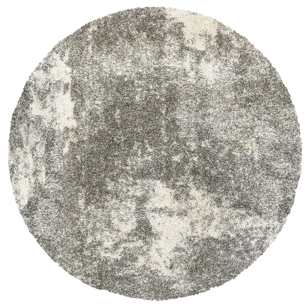 Oriental Weavers Henderson 5503H 7&#39;10&quot; Round Ivory and Gray Area Rug, , large