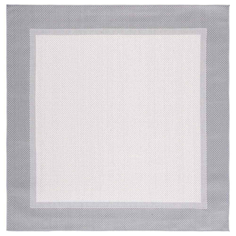 Safavieh Martha Stewart Cyprus 6"7" Square Ivory and Charcoal Area Rug, , large
