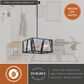 Vaxcel Oslo 4-Light Pendant in Black and Natural Brass, , large