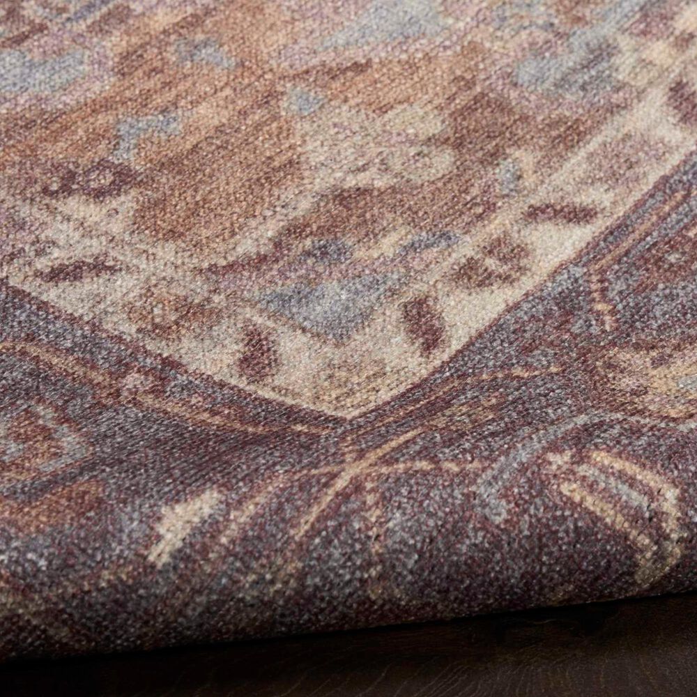 Nourison Vintage Washables Ivory and Purple 9' x 12' Area Rug, , large