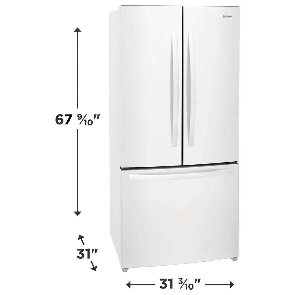Frigidaire 18 Cu. Ft. Counter-Depth French Door Refrigerator in White, , large