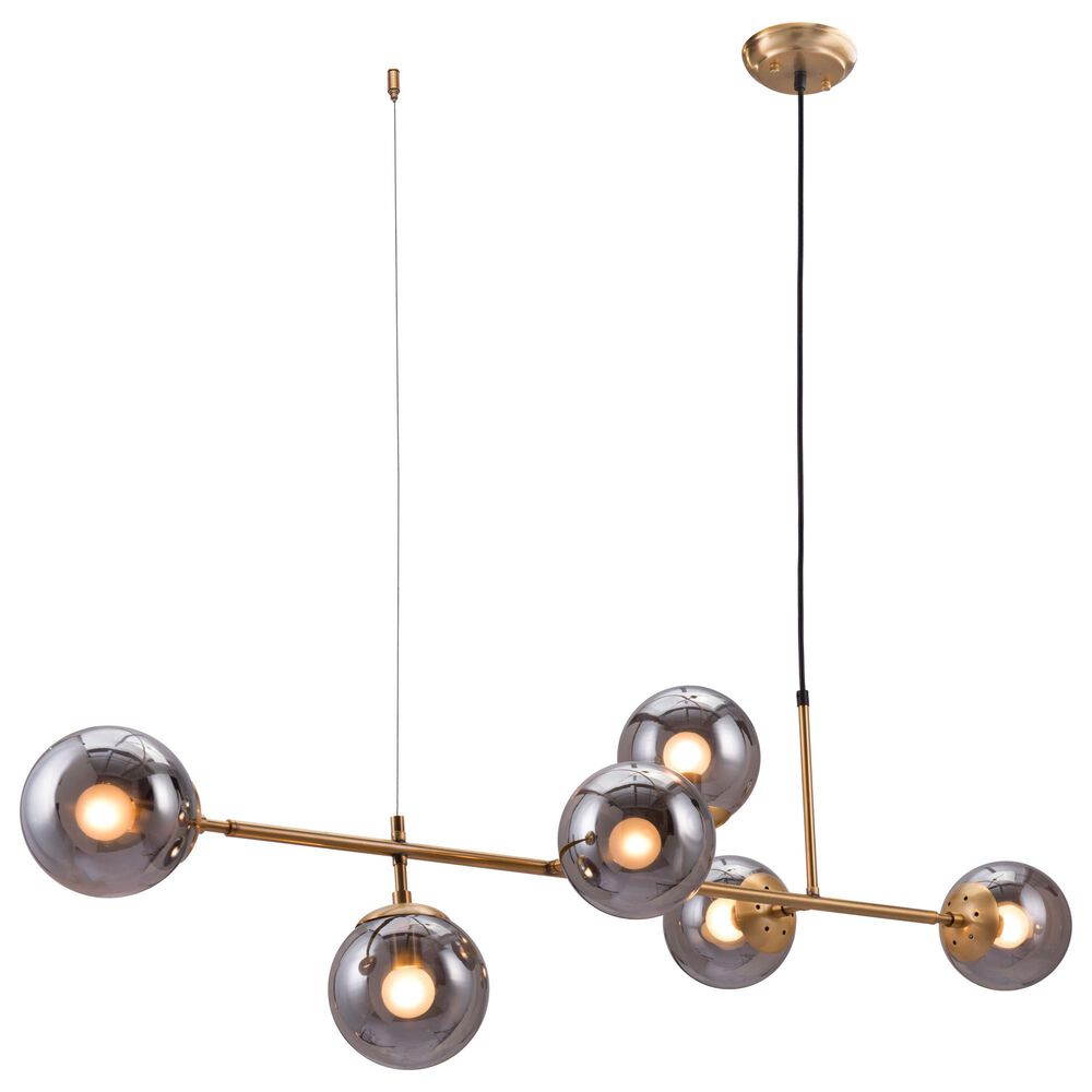 Zuo Modern Gisela Ceiling Lamp in Brass, , large