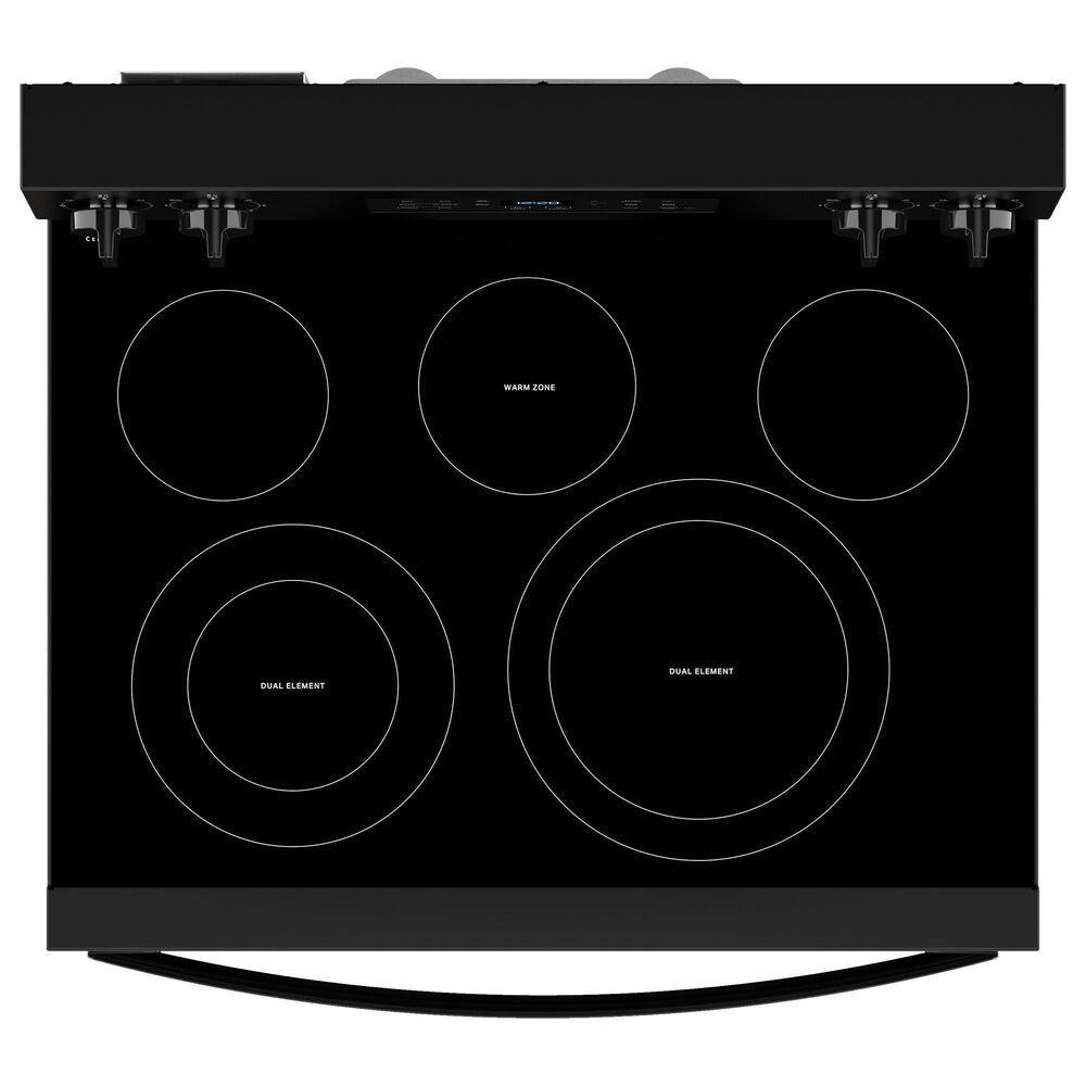 Whirlpool 5.3 Cu. Ft. Energy Star Electric Range with Air Cooking Technology in Black, , large