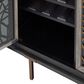 Nicolette Home Ryker Server in Grey, Black Glass, and Aged Brass, , large