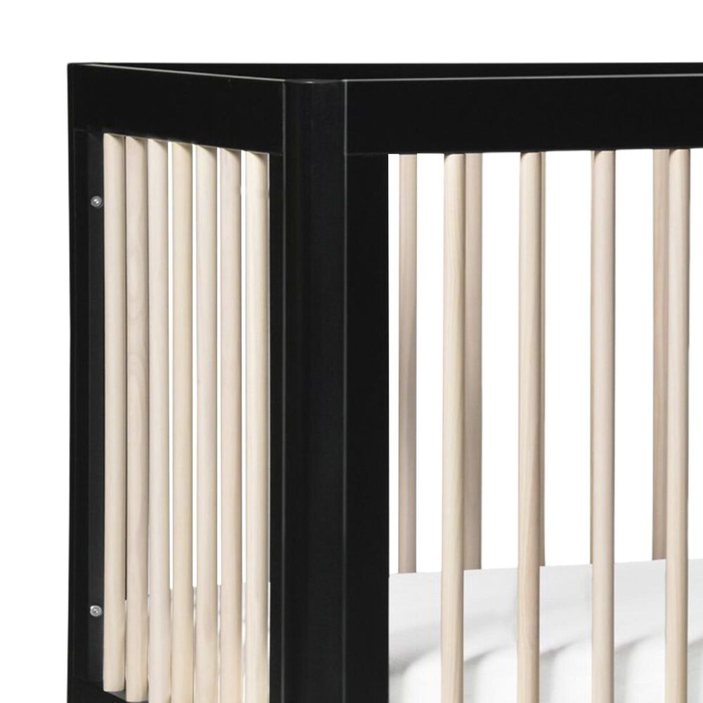 Babyletto Lolly 3-in-1 Convertible Crib with Kit in Black and Washed Natural, , large