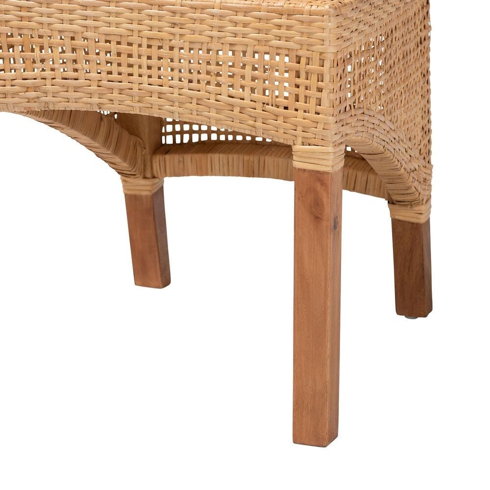 Baxton Studio Moscow Side Chair in Natural Brown and Walnut Brown (Set of 2), , large