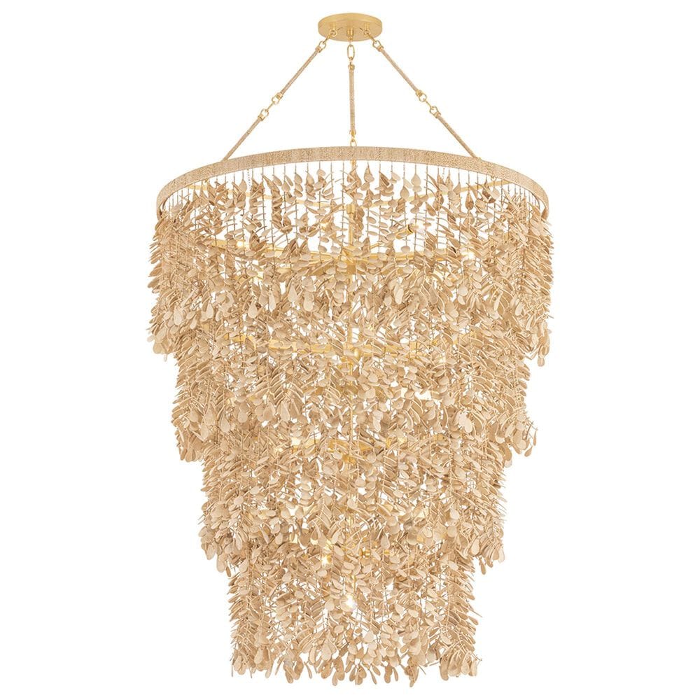 Troy Lighting Naxos 18-Light Chandelier in Vintage Gold Leaf, , large