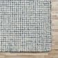 L&R Resources Criss Cross Ivory and Stone Blue 12" x 15" Area Rug, , large