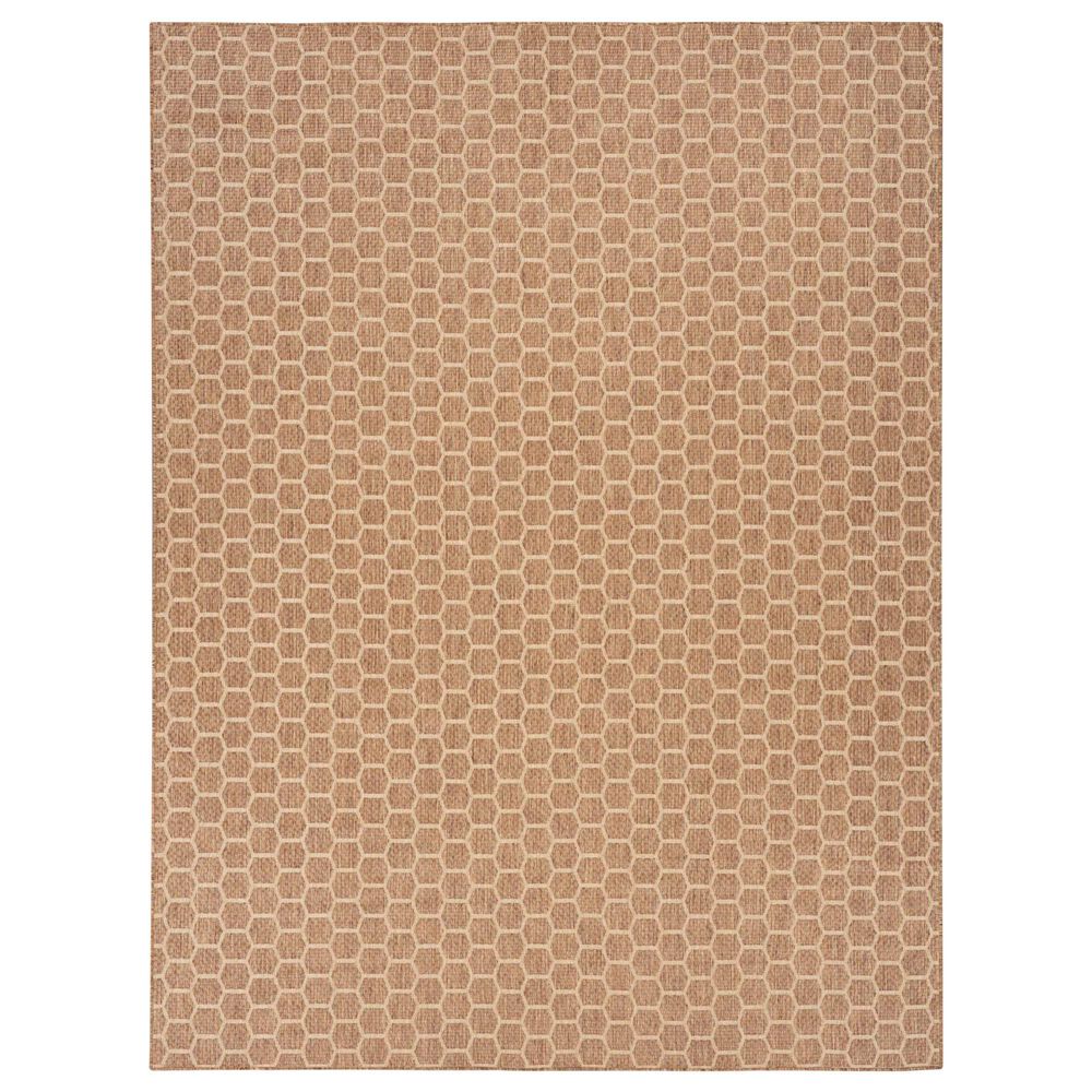 Nourison Twist Reversible 10" x 14" Natural Indoor/Outdoor Area Rug, , large