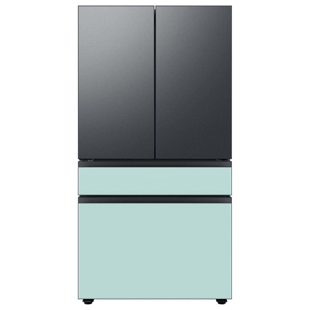 Samsung Bespoke Bespoke 4-Door French Door Refrigerator Bottom Panel in Morning Blue Glass, , large