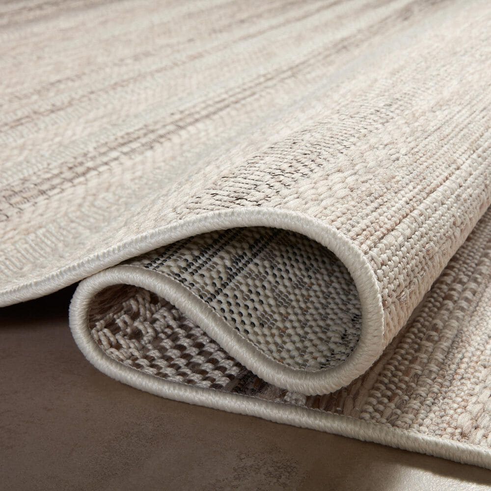 Amber Lewis x Loloi Malibu MAB-02 2&#39;3&quot; x 10&#39; Ivory and Dove Indoor/Outdoor Runner, , large