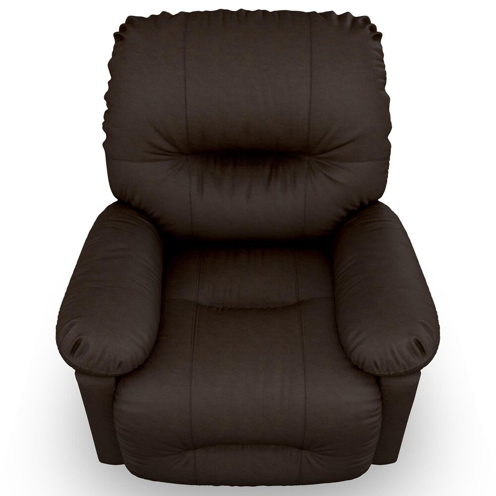 Best Home Furnishings Leather Rocker Recliner in Walnut, , large