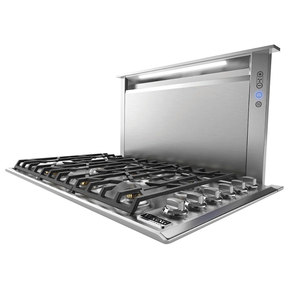 Viking Range 30" Rear Downdraft with Controls on Front in Stainless Steel Nebraska Furniture Mart