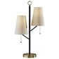 Adesso Daniel Table Lamp in Black and Antique Brass, , large