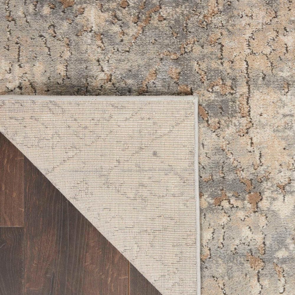 Nourison Quarry QUA03 3&#39; x 5&#39; Beige and Grey Area Rug, , large