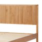 Walker Edison Paris King Platform Bed with Reeded Headboard in Blonde, , large