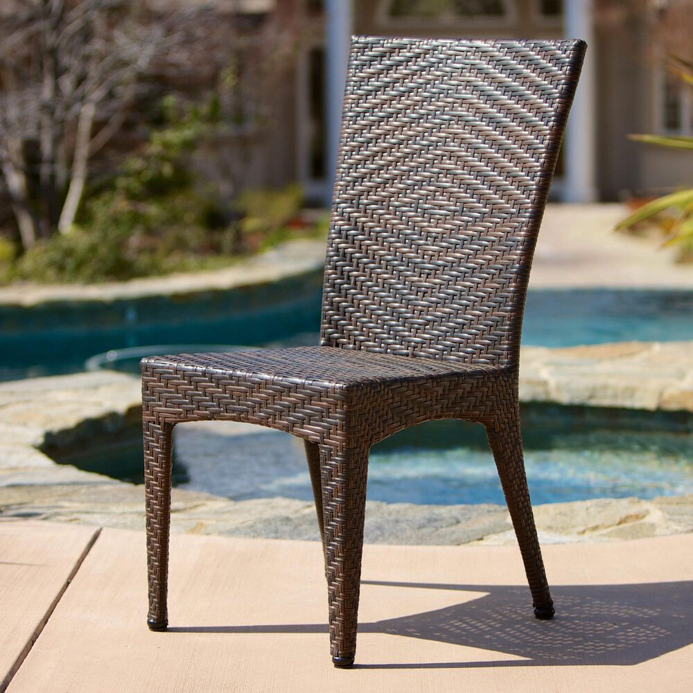 Noble House Brooke Patio Chair in Multi-Brown &#40;Set of 2&#41;, , large