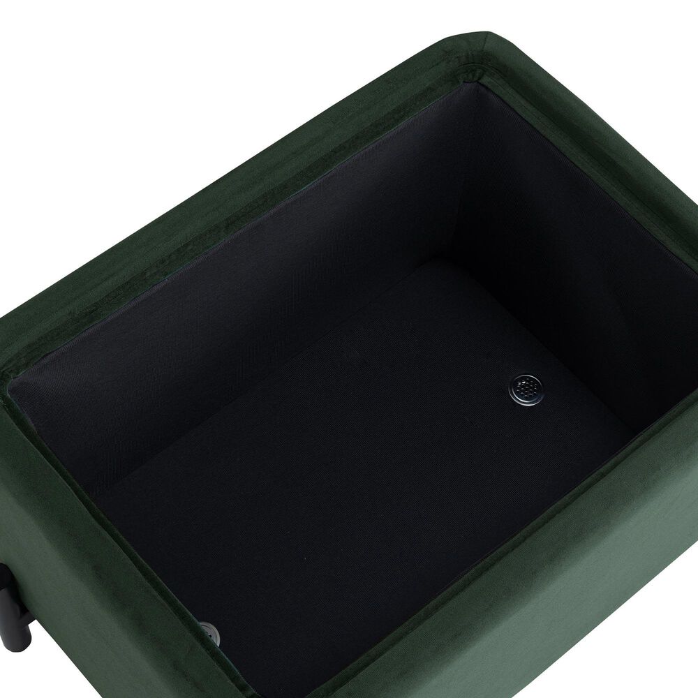 Lifestyle Solutions Kona Small Storage Ottoman in Green, , large