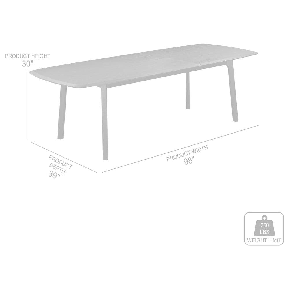 Blue River Holland Dining Table in Black Brushed - Table Only, , large