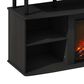 HOMLUX 47" TV Stand with No Heat Electric Fireplace in Americano and Black, , large