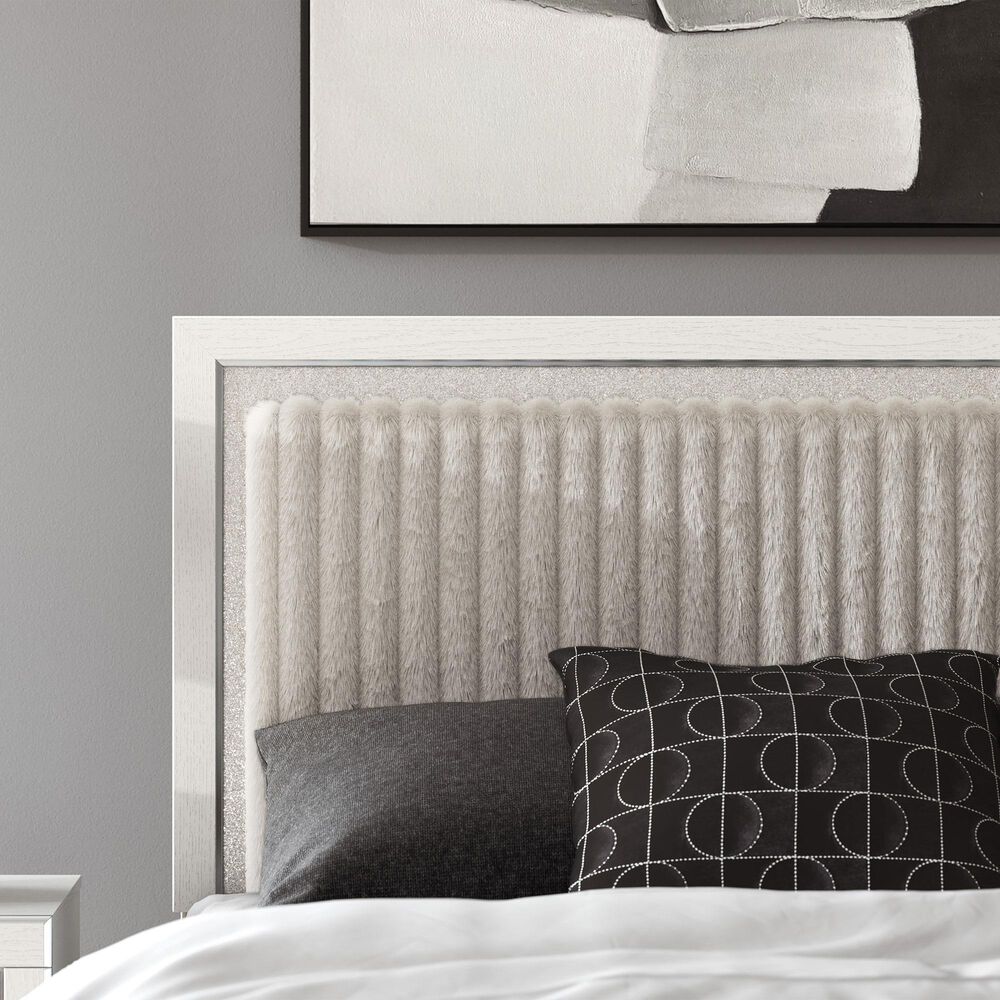 Ashley Zuraleus Queen Panel Bed in Matte White, , large