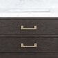 Lexora Home Norwalk 48" Single Bathroom Vanity in Brown Oak with White Carrara Marble Top and Rectangle Sink, , large