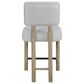 Sterling Timber Contemporary Wood Metal and Upholstered Counter Stool in English Knotty Oak, , large