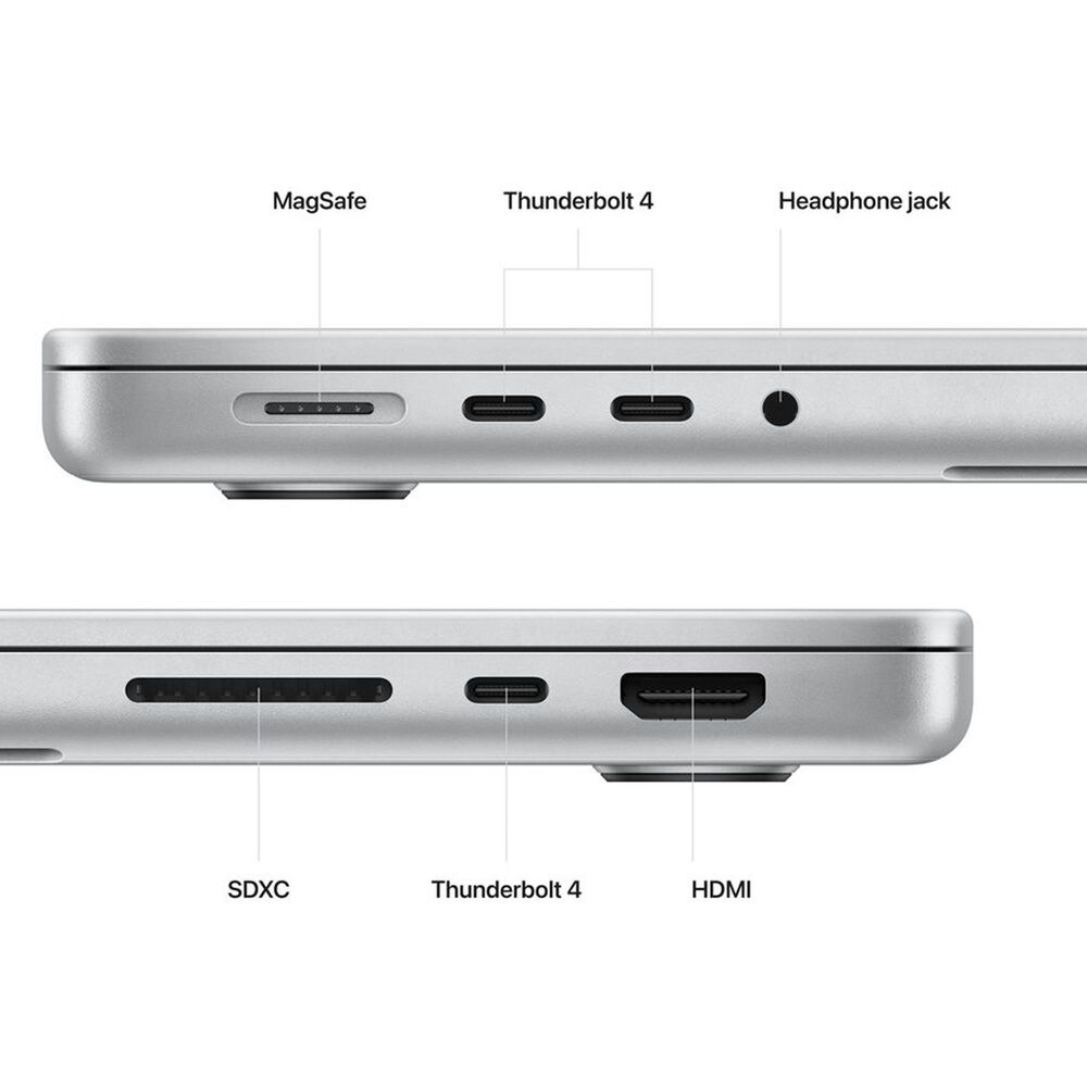 Apple 14&quot; MacBook Pro with M2 Pro chip with 10-core CPU and 16-core GPU, 512GB SSD 16GB RAM - Silver &#40;Latest Model&#41;, , large