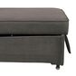 Furniture of America Woburn Convertible Chaise Lounger with Caster in Gray, , large