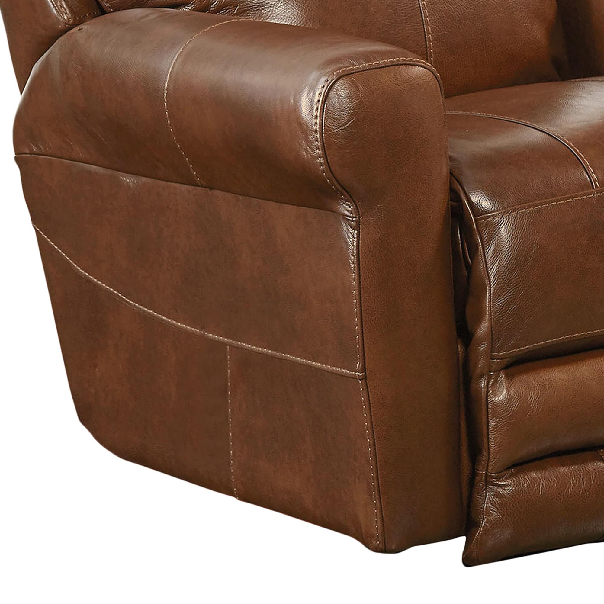 Catnapper Hoffner Power Lay Flat Recliner in Chestnut NFM