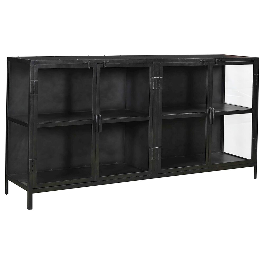 Blue Sun Designs Bevens Metal Sideboard in Gun Metal, , large