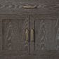 Lexora Home Abbey 36" Single Bathroom Vanity in Brown Oak with 2 cm White Quartz Top and Rectangular Sink, , large