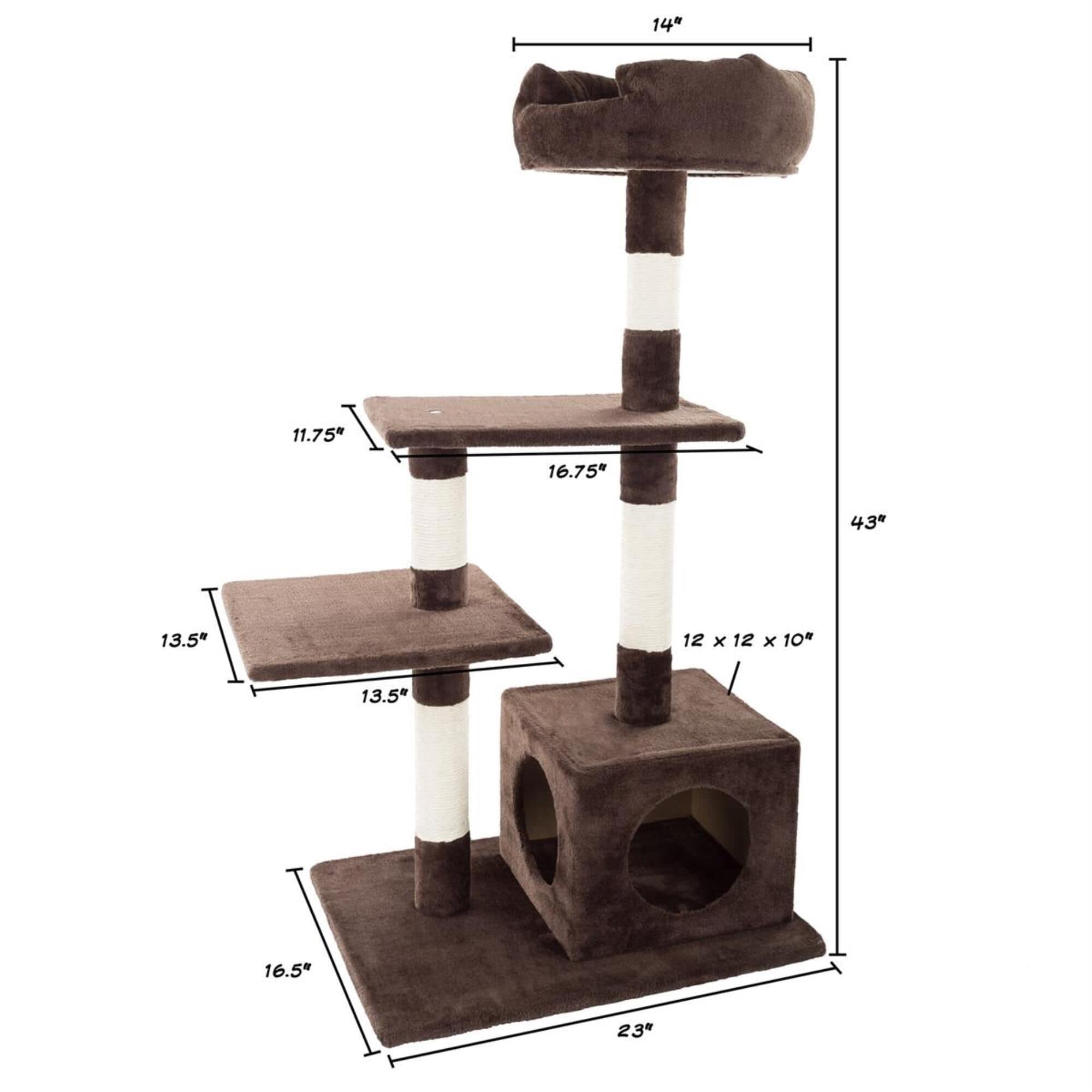 Timberlake Petmaker 4 Tier Cat Tree Penthouse NFM