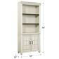 Riva Ridge Caraway Door Bookcase in Aged Ivory, , large