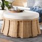 bali & pari Ying Large Round Ottoman in Neutral, , large